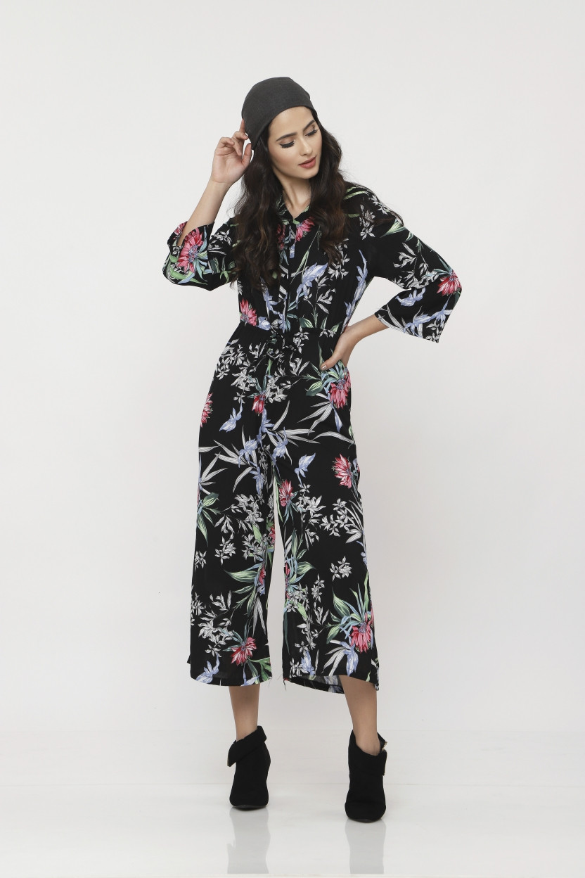 Flower Print Jumpsuit | ORIGIN